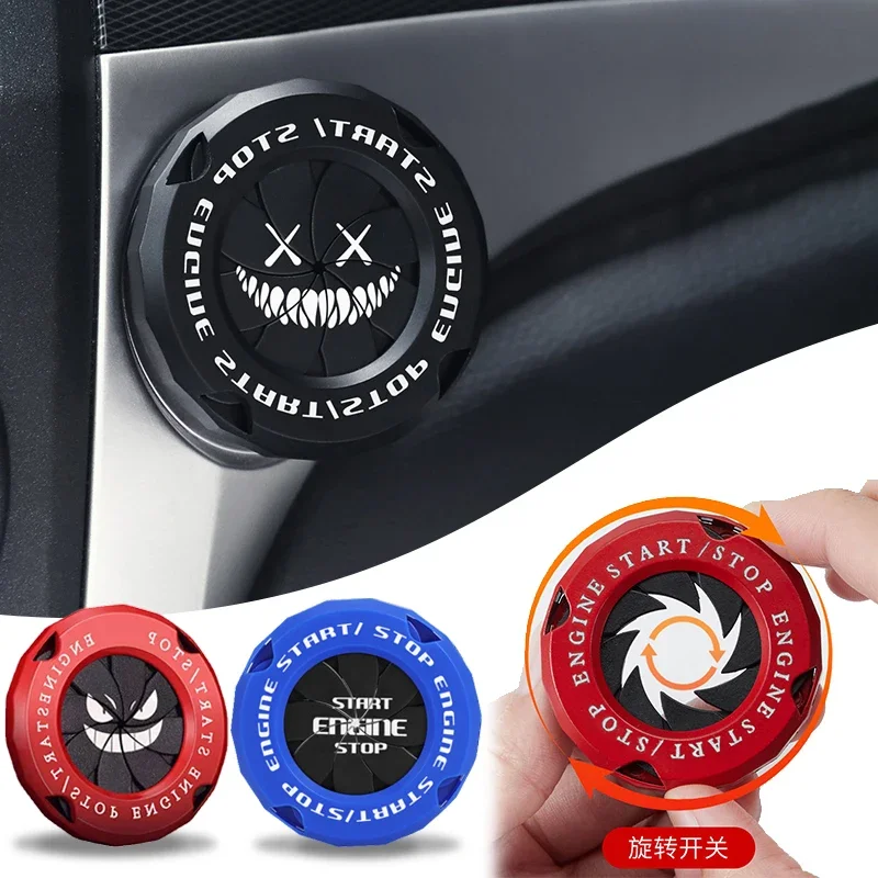 Крышка Переключателя Зажигания Автомобиля Без Ключа Onekey Start Stop Кнопка Двигателя