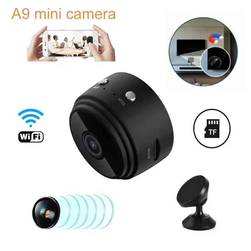 

A9 Mini Surveillance WiFi Night Vision 1080p HD Surveillance Camera Wholesale Mini Camera hidden TF Card