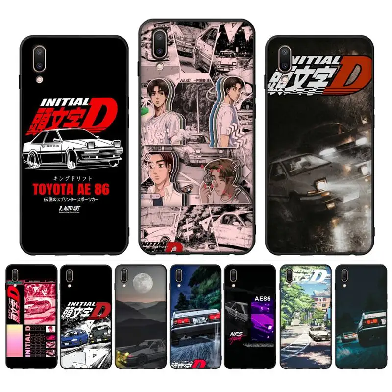 

Japan Anime Initial D Car taillight Phone Case for Redmi 8 9 9A for Samsung J5 J6 Note9 for Huawei NOVA3E Mate20lite cover