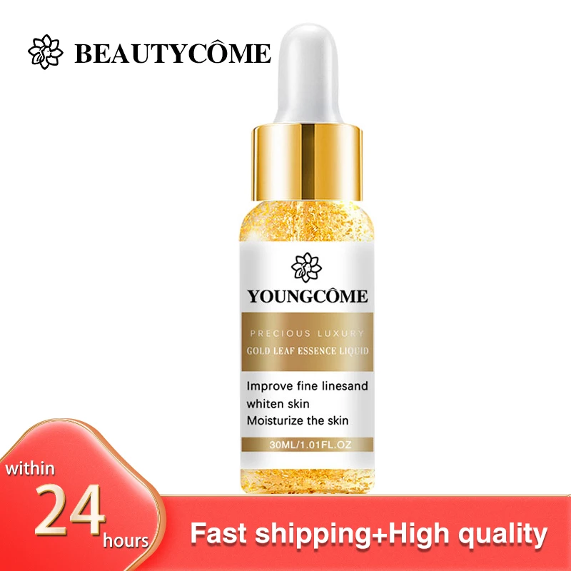 

YOUNGCOME эссенция для лица Витамин C 24K золото никотинамид Гиалуроновая кислота Увлажнение Отбеливание сужение пор удаление черных точек