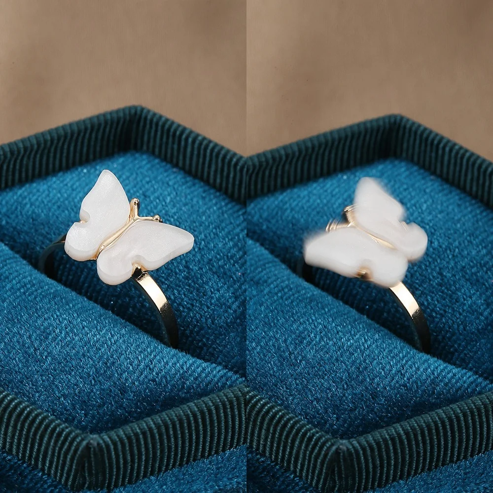 Новинка 2022 детское кольцо с изображением цветов бабочки мельницы маргаритки