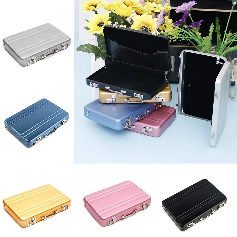 

Прямоугольная алюминиевая коробка для хранения, держатель для визиток, кредитных карт, мини-Чехол, коробка для банковских карт, держатель, о...