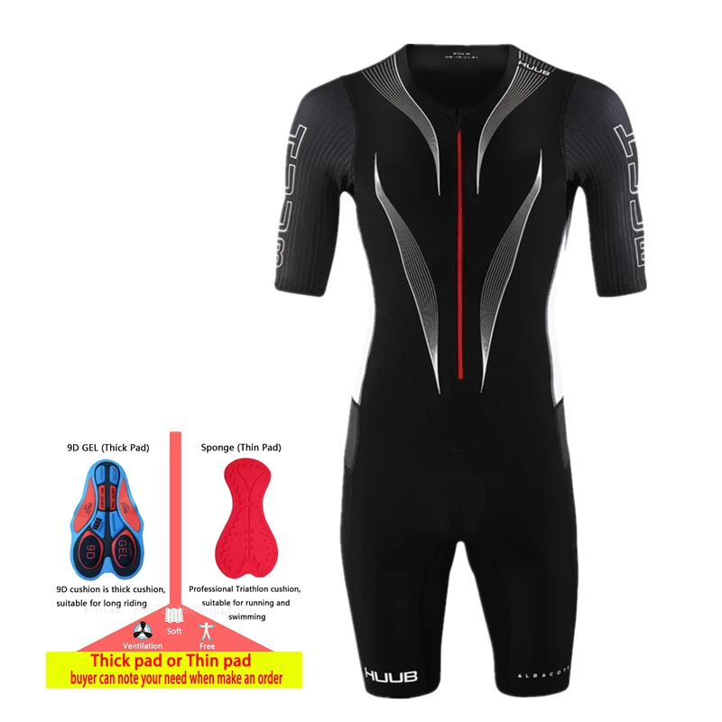 

HUUB High Quality Men's New Lycra Quick-Drying Tight-Fitting Mono De Ciclismo Summer Swimming Mountain Bike Running Dress Suit