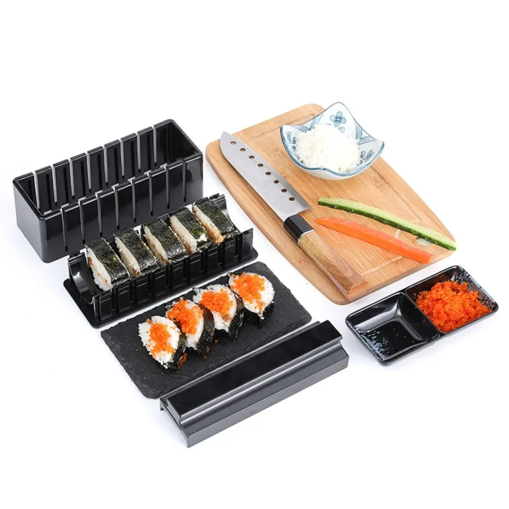 

7 pcs/set Food Grade PP Non-Stick Japanese Food Multi Purpose Rice Ball Mold Sushi Press Kitchen Tools Sushi Making Kit
