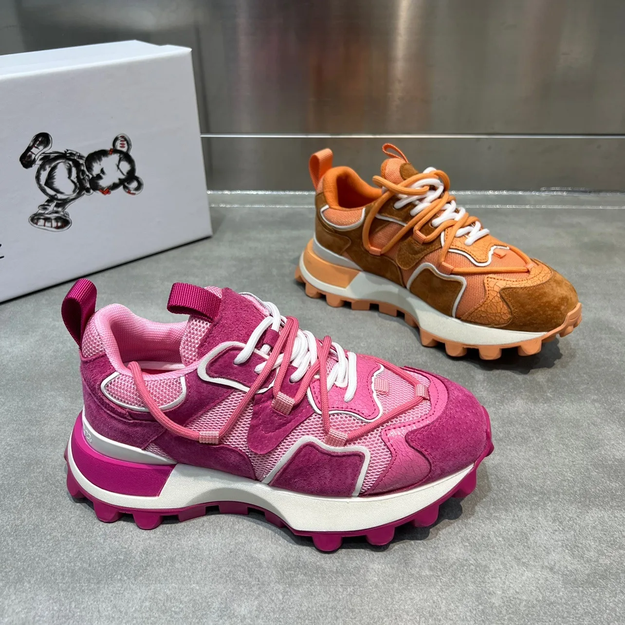 Spring Women Sneakers 2023 New Lace Up Casual Shoes Trainer Mesh Sport Running Shoes For Woman Breatheable Vulcanized Shoes