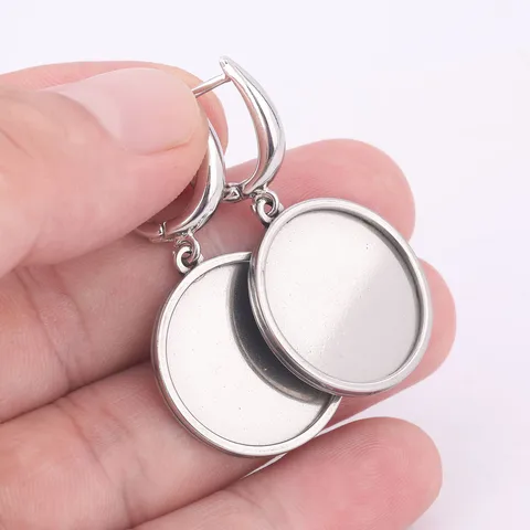 Основания для сережек из нержавеющей стали и меди, 6 шт.