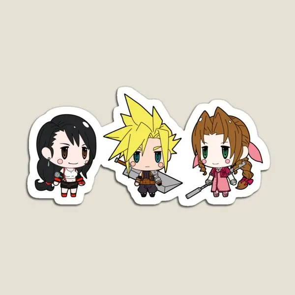 Милые магнитные красочные детские наклейки с облаком Tifa Aerith T10, магнитные игрушки, детский держатель, Забавный домашний милый Декор для холодильника