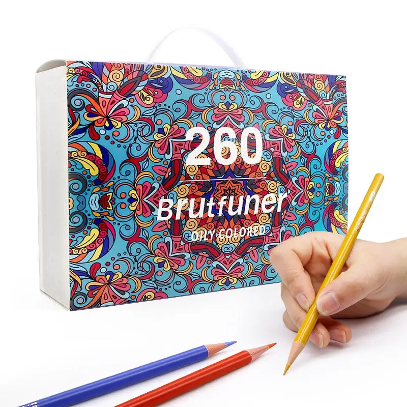 Kup Brutfuner 260 Professional Color Pencils Drawing Coloured Colored Pencil Set Coloring Sketch Pencil School Art Supplies Cena Brutfuner 260 Professional Color Pencils Drawing Coloured Colored Pencil Set Coloring Sketch Pencil School Art Supplies