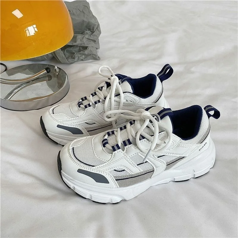 

Women Sneakers Flat Platform Shoes 2023 Lightweight Men Women Running Shoes Casual Shoes Breathable Thick Bottom Ladies Shoes