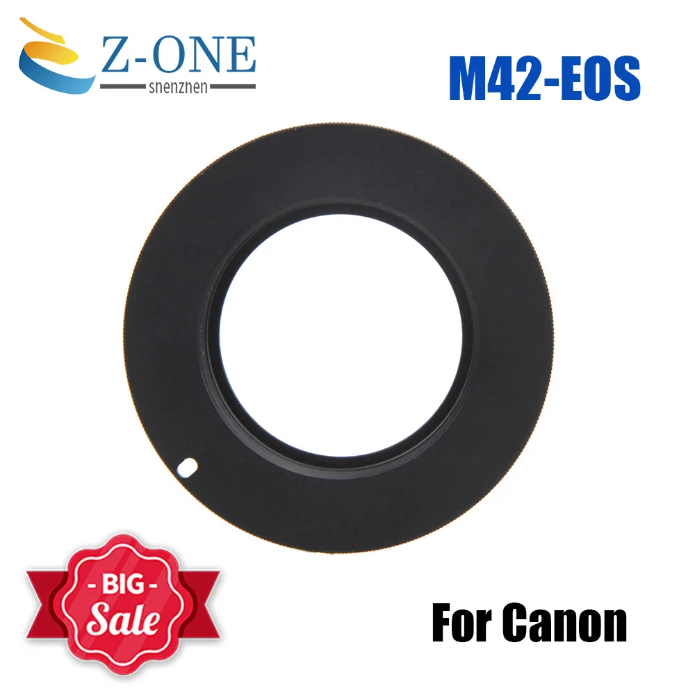 Алюминиевое кольцо-адаптер для объектива M42 для Canon EOS EF Rebel XSi T1i T2i 1D 550D 500D 60D 50D 1000D EF 5diii 5DII 5D 6D 7D DSLR