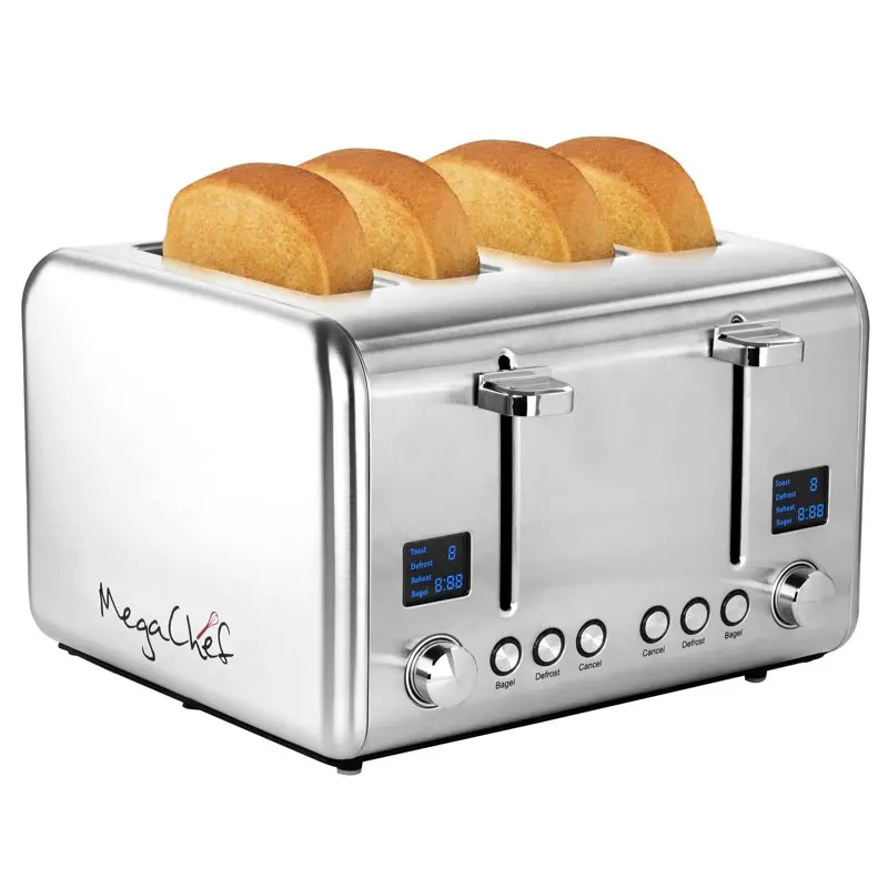 

4 Slice Toaster in Stainless Steel Silver