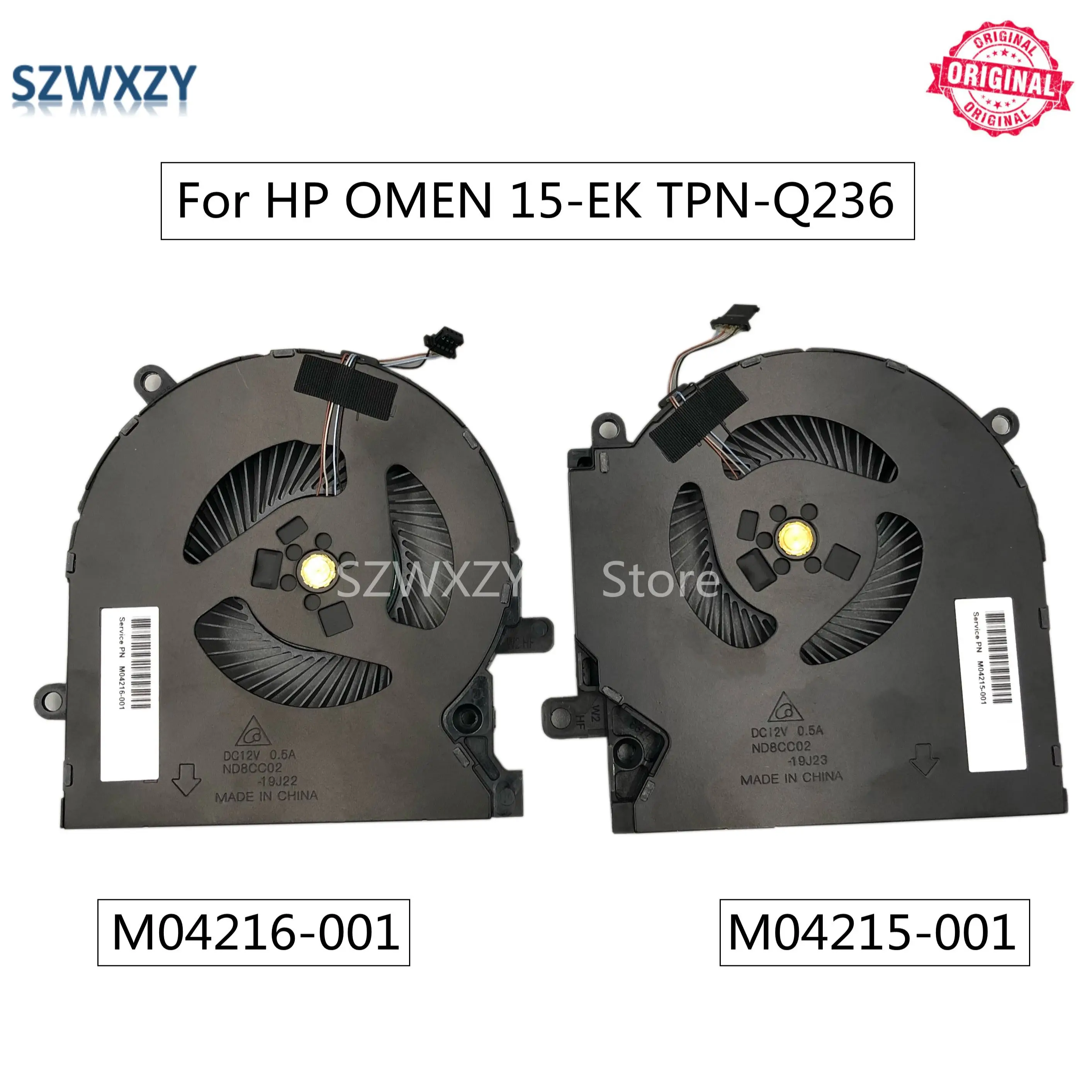 SZWXZY оригинальный вентилятор для ЦП и графического процессора HP OMEN 15-EK |