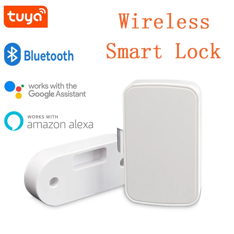 

Tuya Smart Bluetooth электрический замок для хранения файлов, скрытый шкаф, беспроводной переключатель ящика, приложение, управление, противокражна...