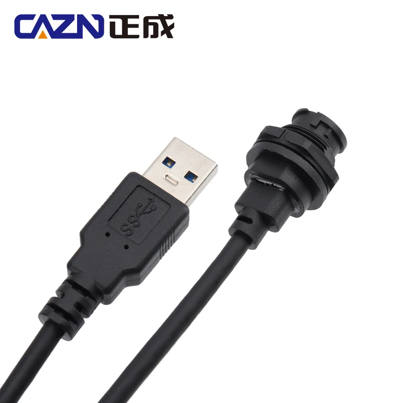 CAZN водонепроницаемый IP67 IP68 Тип C гнездо заднего крепления гнезда к USB Штекерный переливной кабель штыковой Тип C 3,0 5 Гб (art.: 3920c3eb57b60) - 3920c3eb57b60