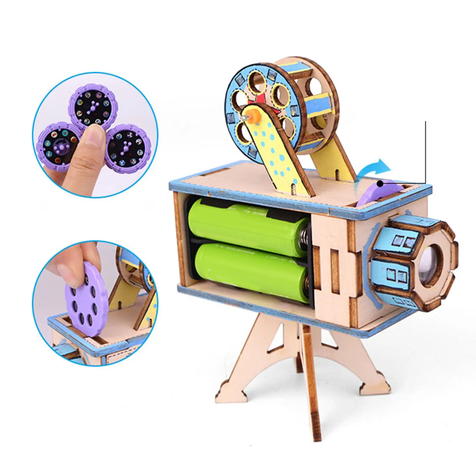 Projector Engineering Toys Educational Toys 3d Building Puzzles Electronic For Birthday Gifts