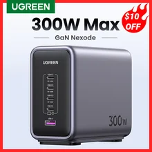 UGREEN 300W GaN Charger Desktop Charging Station USB Charger 140W Max Single Port PD3.1 Fast Charger for MacBook Pro iPad iPhone