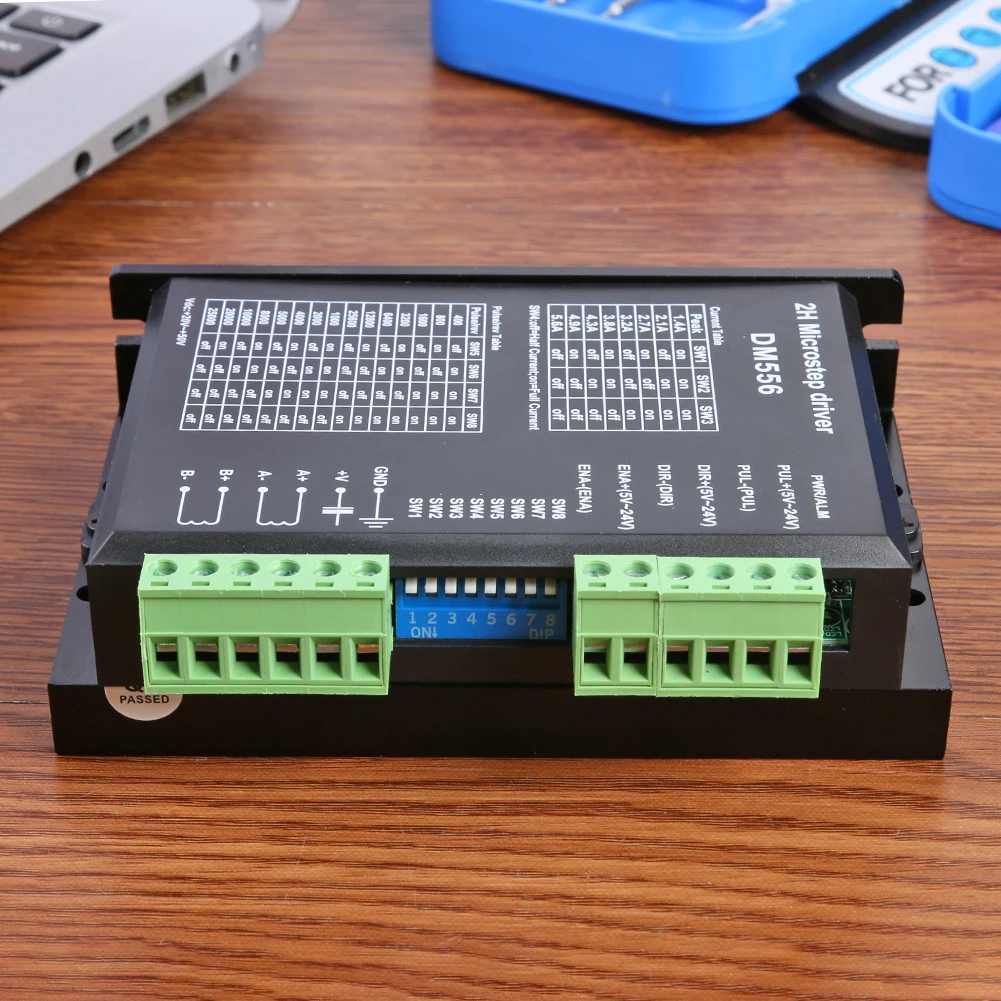 

Digital Stepper Motor Drivers Electric Portable 2-Phase DM556 Strong Toughness 5.6A for Nema 23 34 Stepping Motor
