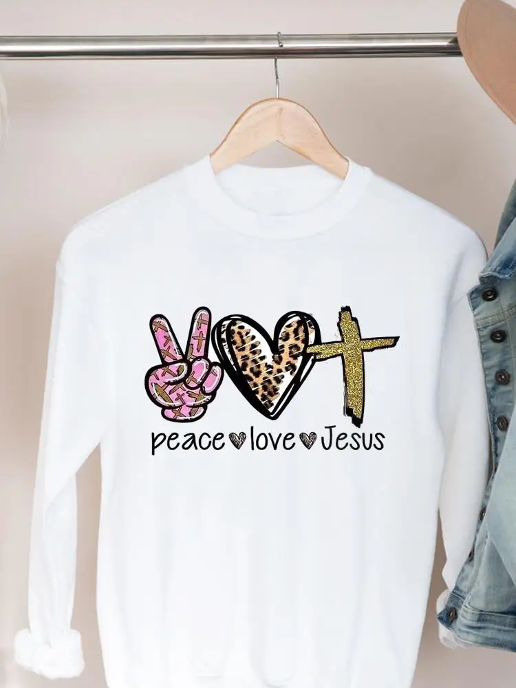 

Свитшот женский с леопардовым принтом в виде сердца