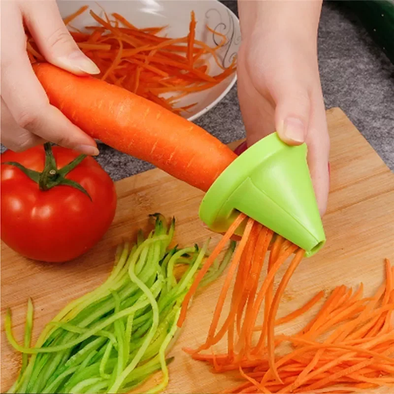

2023NEW Vegetable Chopper Fashion Kitchen Gadget Funnel Vegetable Cacumber Carrot Radish Salad Cutter Shred knief Spiral Device