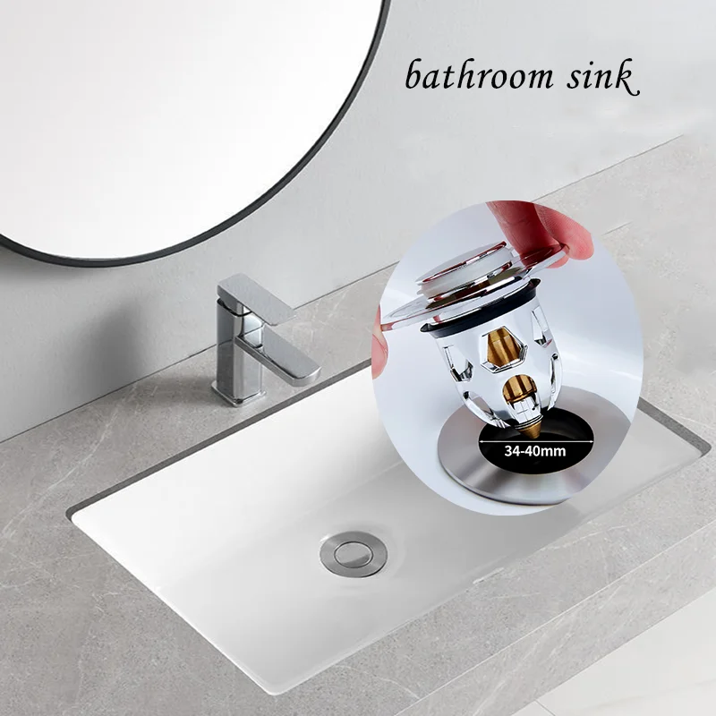 

Washbasin Drains Pipe Spring Screen Stopper Dryers Cover Sink Accessories Bathroom Kitchen Plug Wash Core