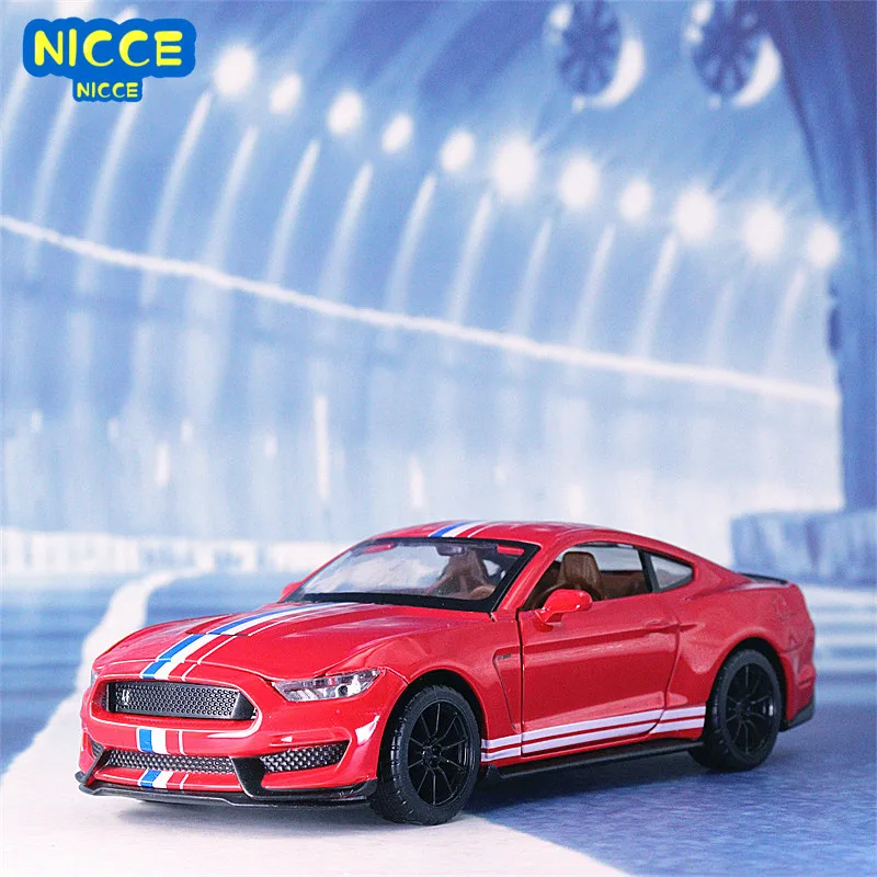 

Nicce 1:32 Ford Mustang Shelby GT350 GT500 Supercar Car High Simulation Model Alloy Pull Back Kid Toy Car A191