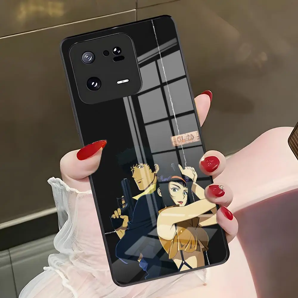 Фото Чехол для телефона Anime C-Cowboy Bebop для Redmi Note 15pro 14 4G 13pro 14C 13 5G 13 12s 11s, стеклянный чехол №4