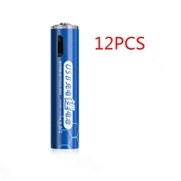 12pcslot original 1 5v 1000mwh aaa rechargeable battery usb rechargeable lithium battery suitable for microphone camera