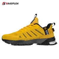 mens running shoes baasploa 2022 male sneakers shoes breathable mesh outdoor grass walking gym shoes for men plus size 41 50