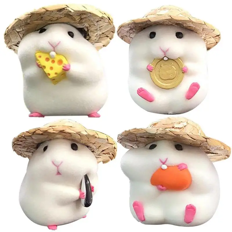 

Украшение для приборной панели, хомяк, симпатичный игрушечный хомяк, украшение для автомобиля, Симпатичный Хомяк, украшение, фигурки из смолы, украшение для автомобиля