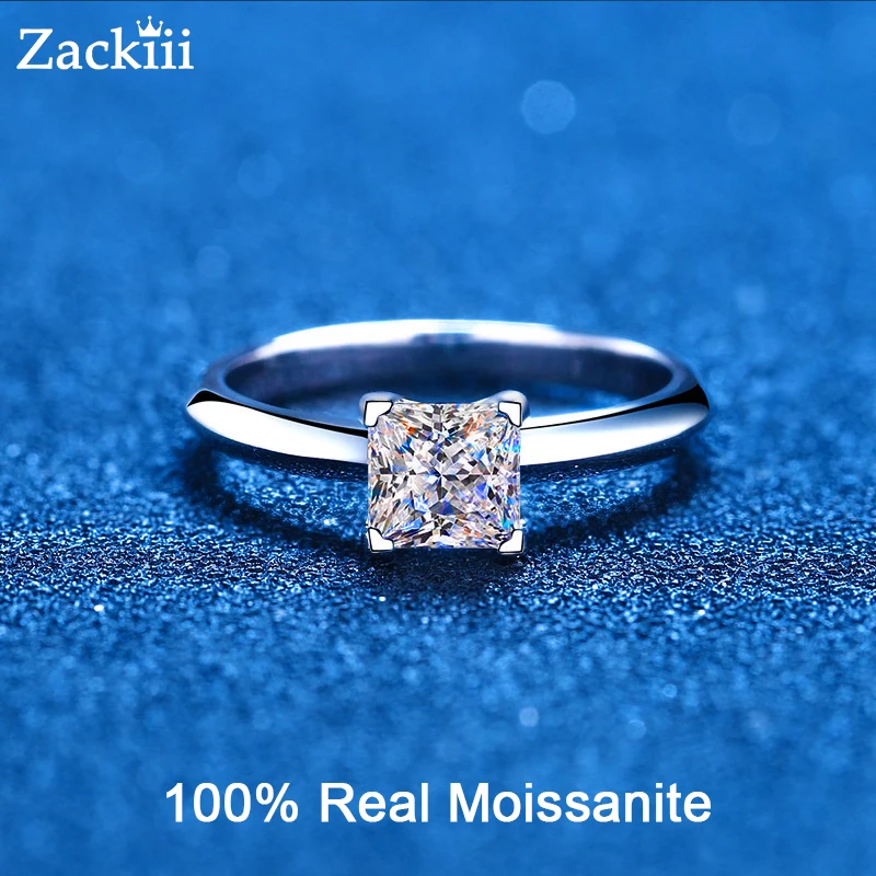 Женское Обручальное кольцо с бриллиантами покрытое белом золотом 18 К |