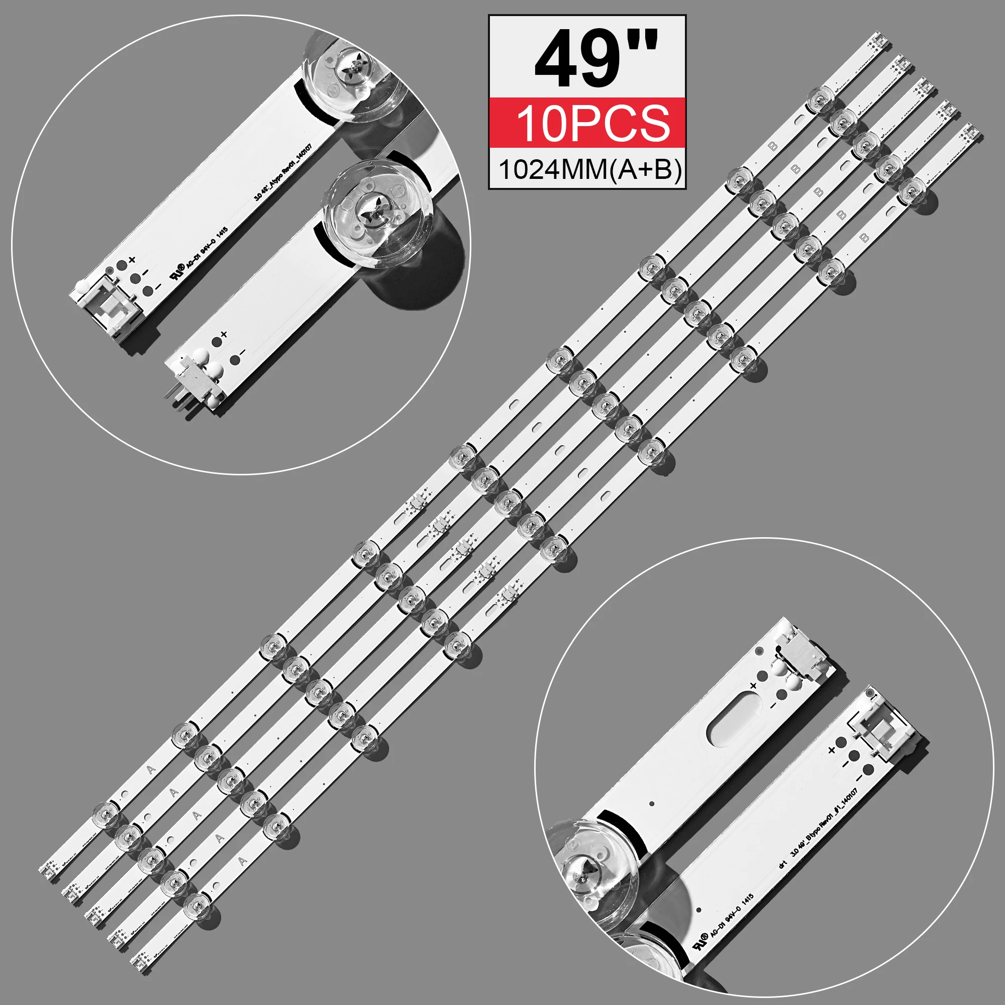 50 шт. Светодиодная лента для LG Innotek DRT 3 0 49 &quotA/B 6916L 1788A 1789A 49LB580V 49LB585V 49LB5610 49LB5800 49LB580N