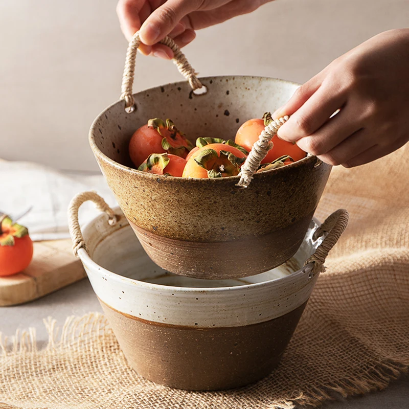 1 шт. большая бинауральная пеньковая веревка в японском стиле для супа фруктов