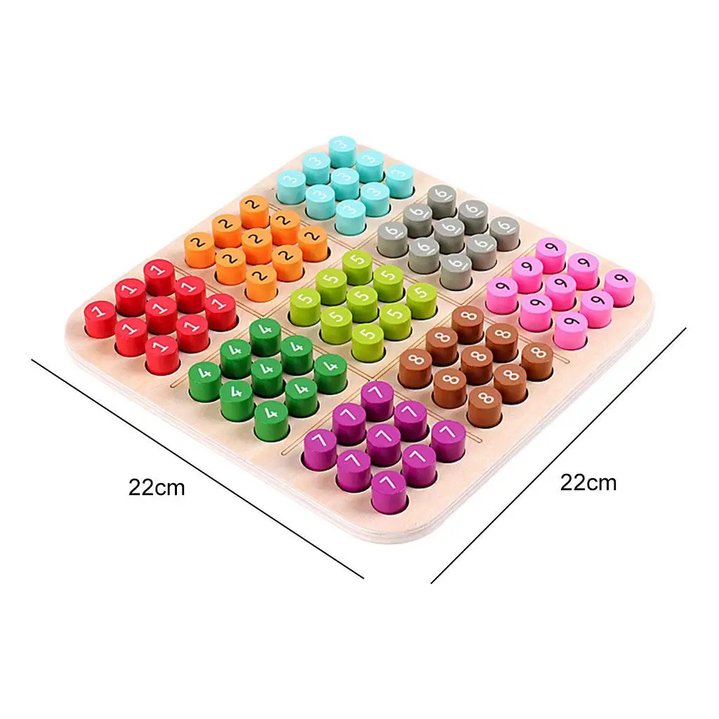 

Wooden Sudoku Puzzles Board Game Educational Teaser Mini Adults