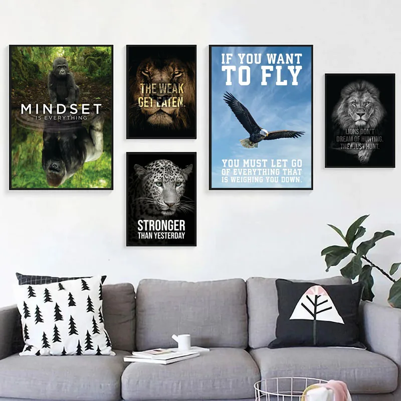 

Мотивационные фразы, плакат, печать вдохновляющих слов, настенное искусство, холст, живопись, Орл, офисный декор, украшение для дома