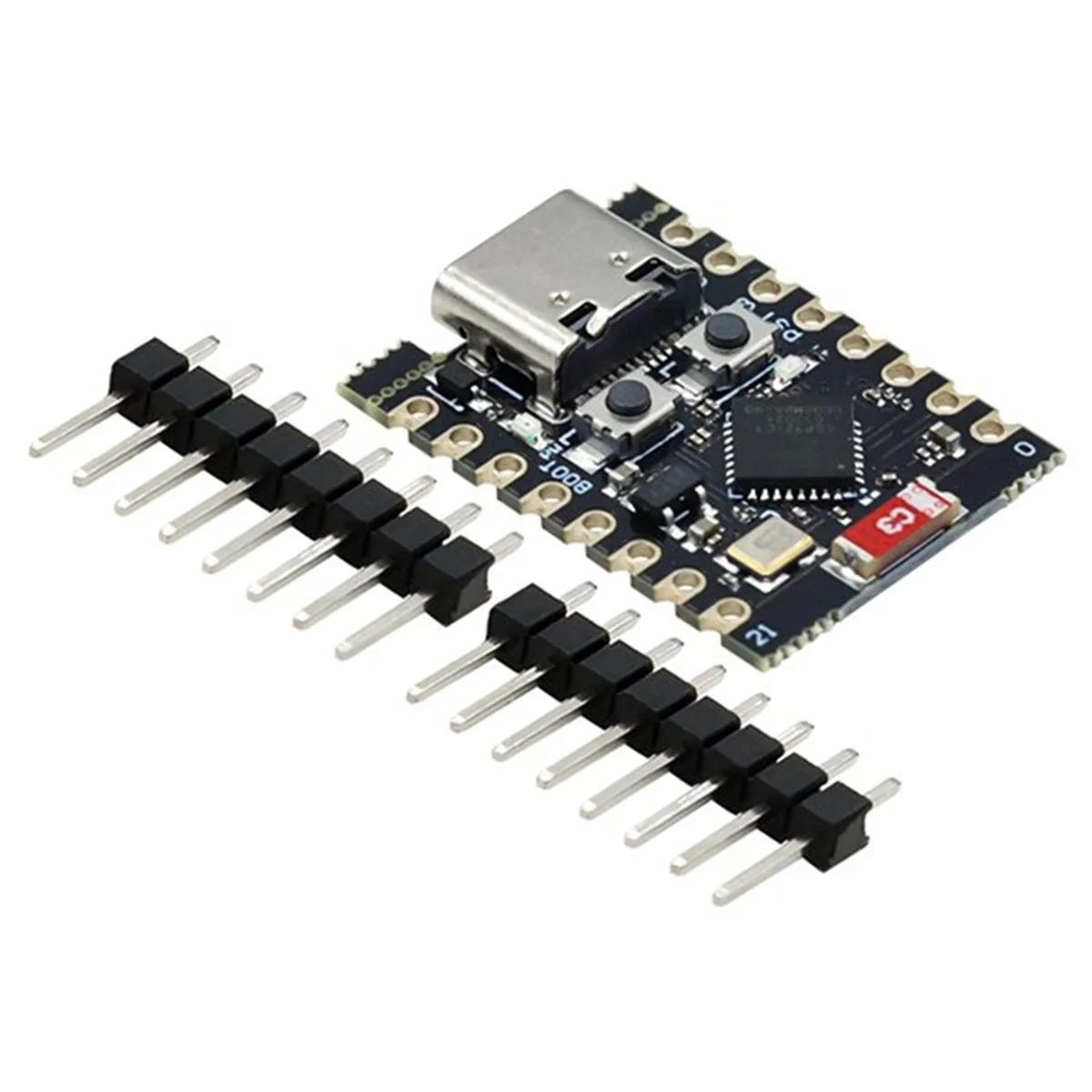 Фото A07I 10 шт. ESP32-C3 макетная плата ESP32 Mini WiFi Bluetooth макетная плата легкое расширение и гибкость источника питания №3