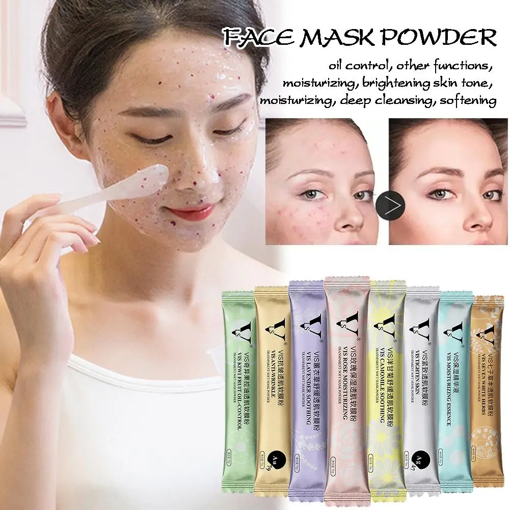 

1Pc Natural Herb Rose Face Mask Powder Hyaluronic Acid Soft Liquid Powder Smear Mask Petal Essence Hydrating Moisturize Fil R6S6