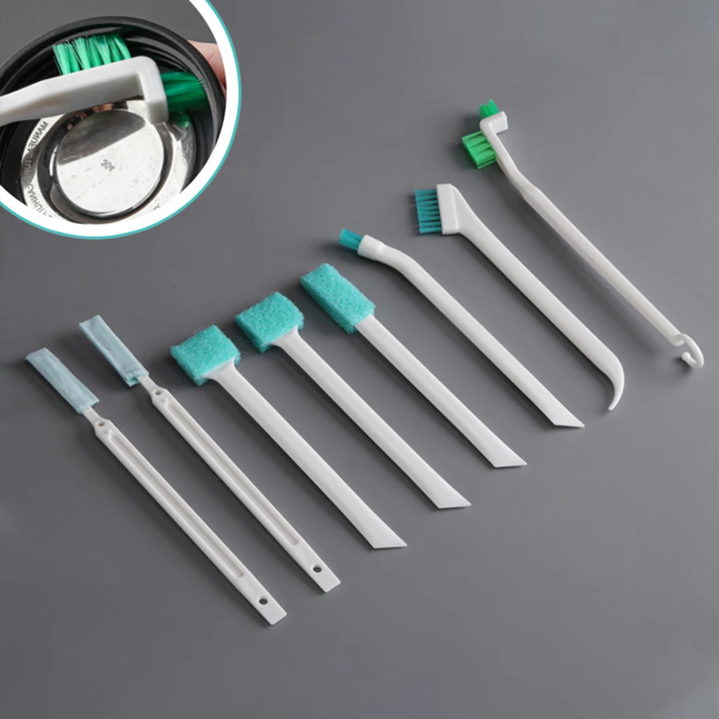 

Pack of 8 Cleaning Narrow Brush with Long Handle Plastic Scrubber Beverage Milk Bottle Brushes Kitchen Tools for Oven