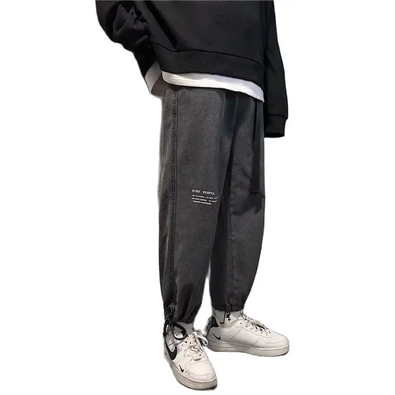 

Autumn Winter Cowboys Pants 2022 New Loose Straight Korean Trend Wild Teenagers Denim Jeans
