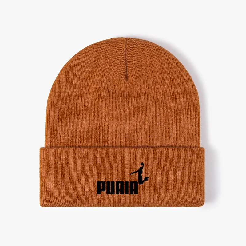 Фото 2024 Real mink fur hat for men and women new sport logo thickened women's fur hat women's winter knitted №2