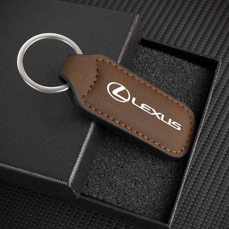 

Кожаный автомобильный брелок для ключей, подвеска для Lexus LS LC RZ IS350 ES300 GS350 CT200h GX460 LX570 RX500h NX300 UX260 LM, аксессуары