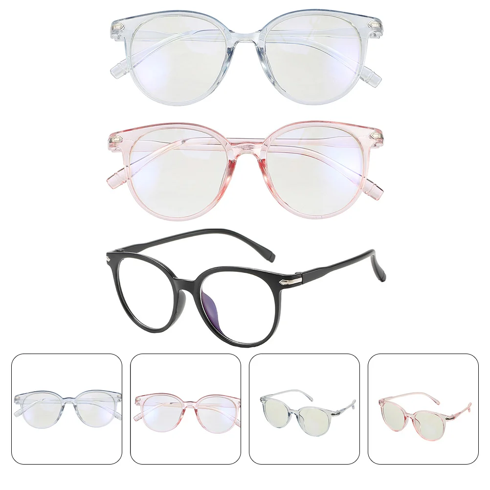 

Glasses Light Eyeglasses Lensanti Clear Student Metal Blocking Eyewear Women Protection Eye Prevention Transparent Nurses