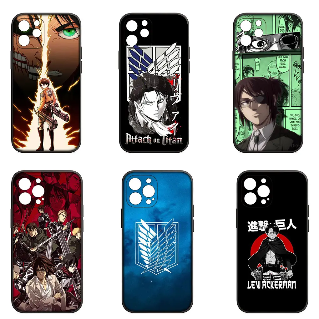 Levi атака на Титанов Эрен Jaeger чехол для телефона Apple iPhone 15 14 Plus 13 12 Mini Pro Max XR + 13Pro
