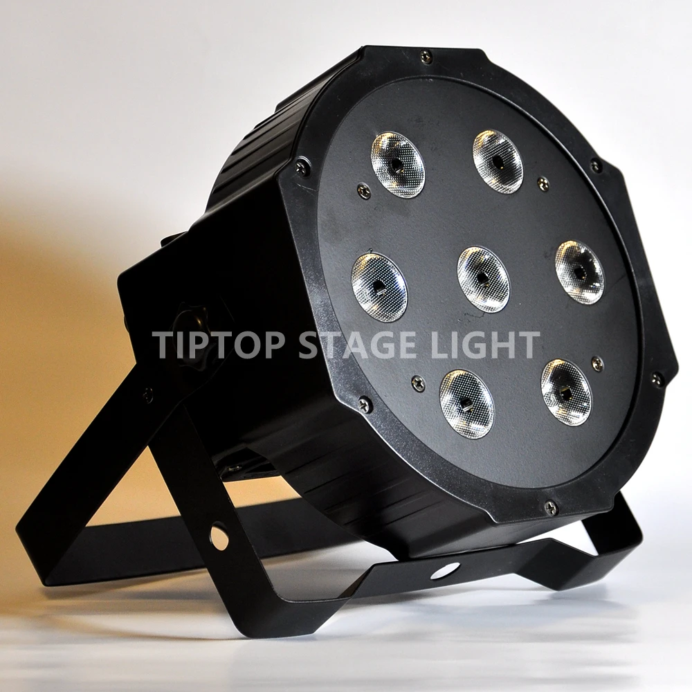 DMX AC110V-240V 12XLOT Led Par Light RGBW 4 в 1 пластиковый чехол дешевая цена 7x12W сцсветильник