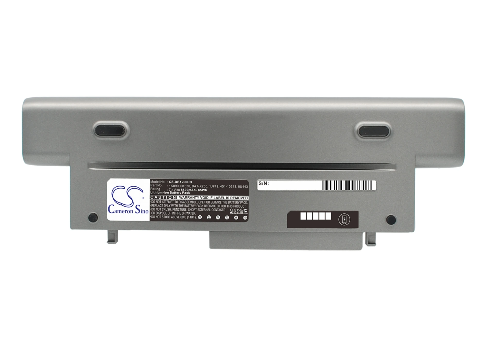 CS 8800mAh battery for DELL Latitude X200 0K619 0K630 1J749 1K090 2K184 312-0058 451-10213 8U443 BAT-X200 IM-M150714-GB - купить по