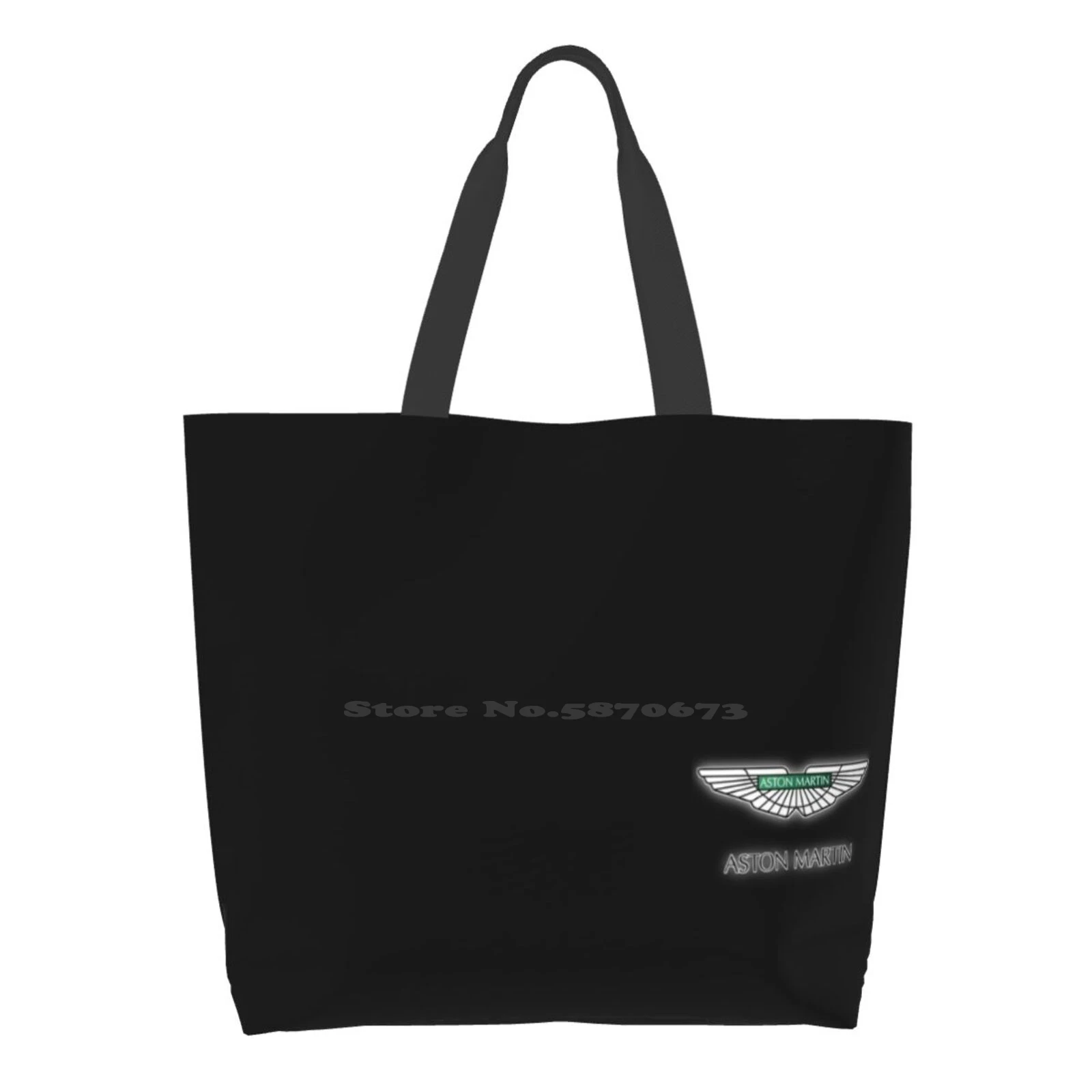 

Aston Logo Design Totes Shoulder Bags for Travel Handbag Shopper Bag Aston Design Aston James Bond Car Because 007