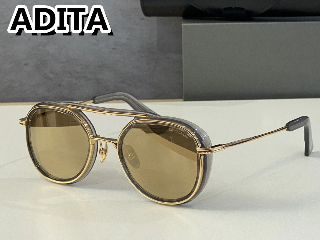 A DITA SPACECRAFT SIZE 52-21-144 Top High Quality Sunglasses for Men Titanium Style Fashion Design Sunglasses for Women With Box