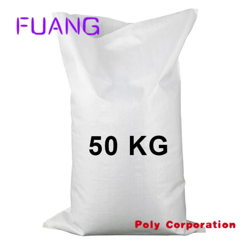 PP Woven Sack Plastic 50kg PP Woven Bag For Seeds Grain Rice Flour