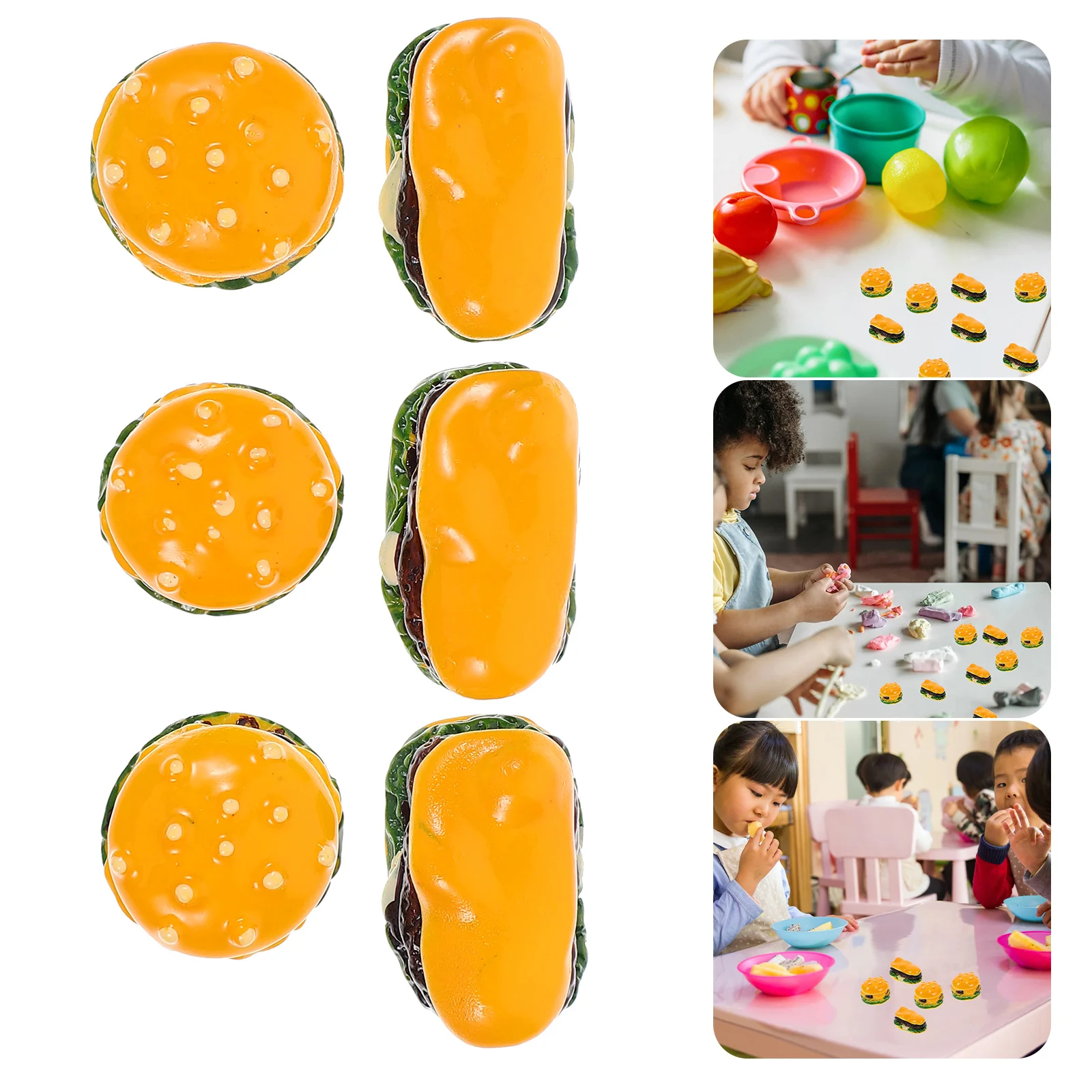 20 шт. мини-игрушки для гамбургеров аксессуары игрушки гамбургеры миниатюрные