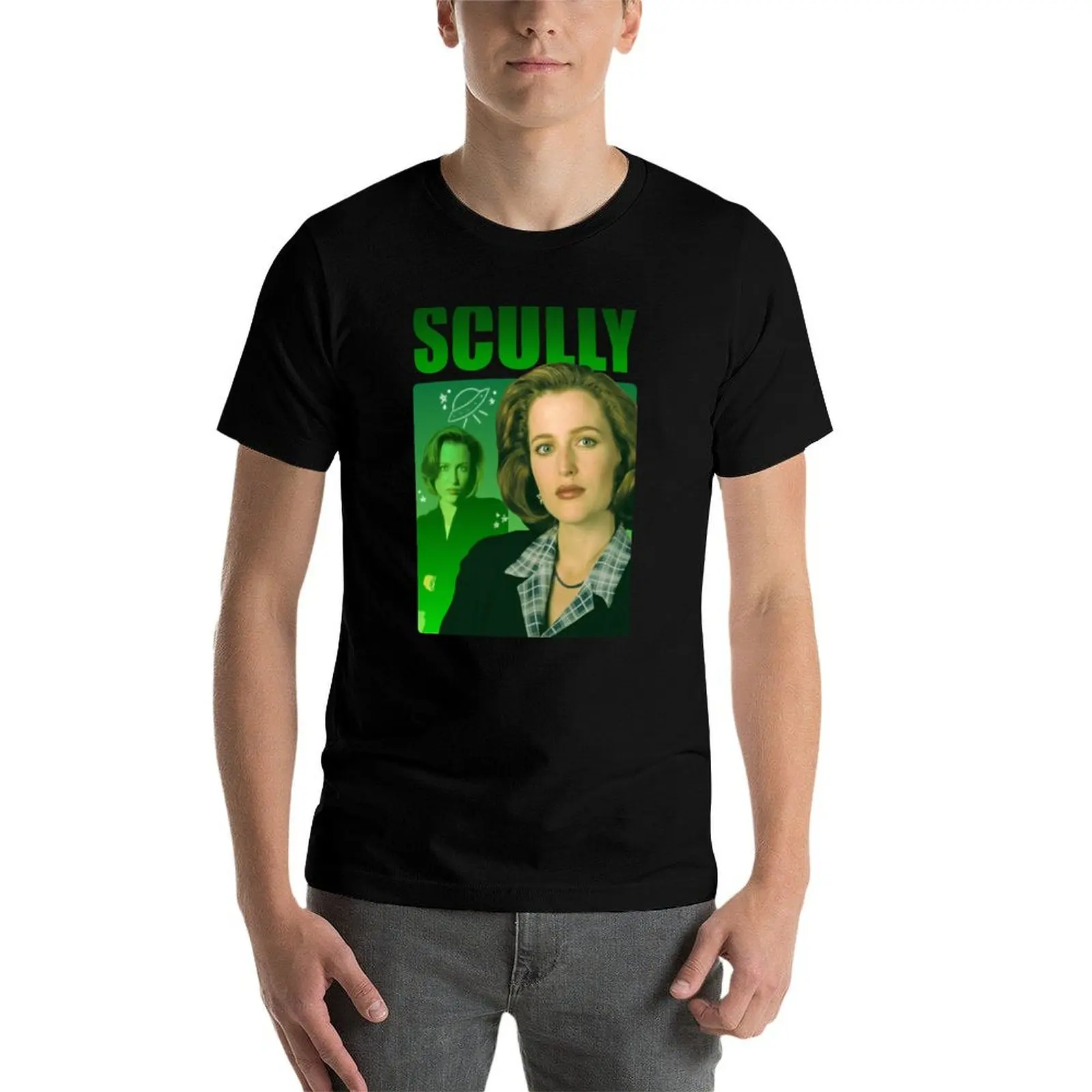 Фото Футболка с винтажным ретро-дизайном Dana Scully The X Files, повседневная модная хлопковая футболка с короткими рукавами №4
