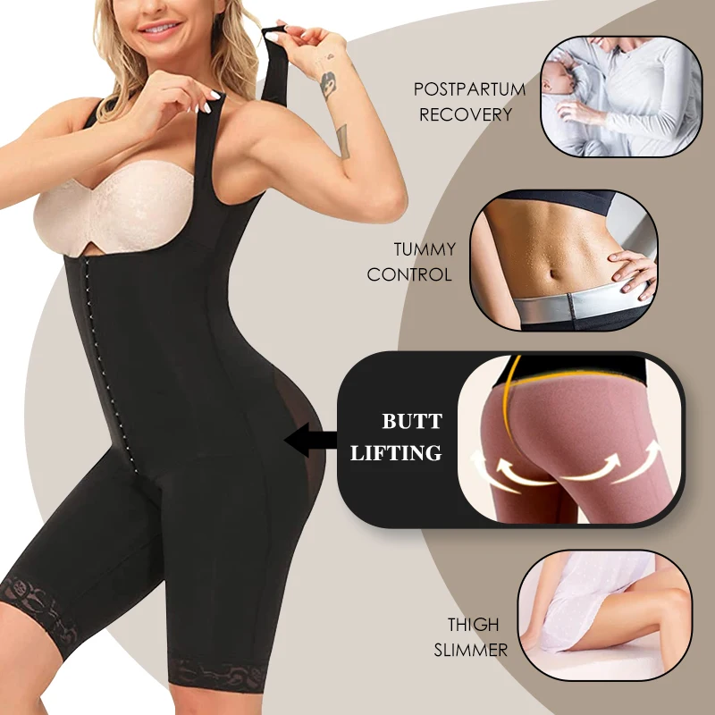 Fajas Shapewear Skims Compression Colombianas Butt Lifter Tummy Control Body Shaper Waist Trainer Corset Shape Wear Bodysuit